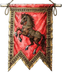 The banner of Crimson Vanguard