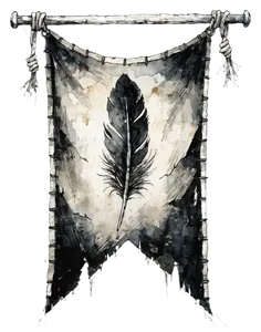 The banner of Crowfeather Rabble
