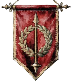 The banner of The Gilded Spear