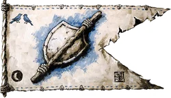 The banner of The Wandering Shield