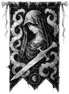 The banner of The Widow's Vanguard